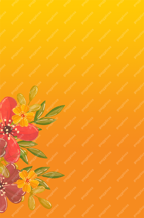 Background Yellow  Flower PNG png